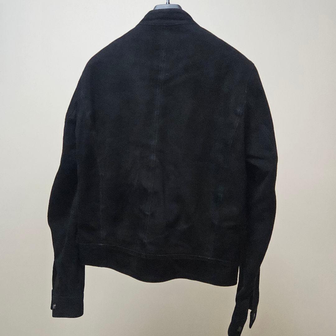 EMMETT 黒 スエード シングルライダースジャケット