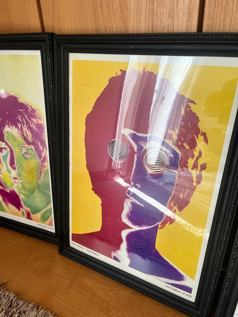 The Beatles メンバー全員の限定ポスター