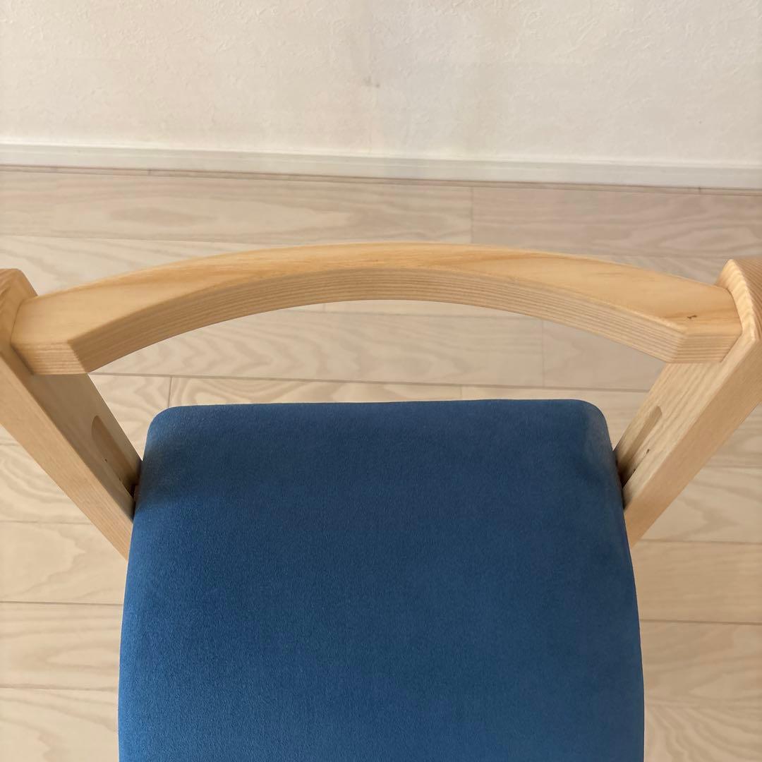 匠工芸　パロットチェア　ネイビー　キッチン　高さ調節　スツール　チェア