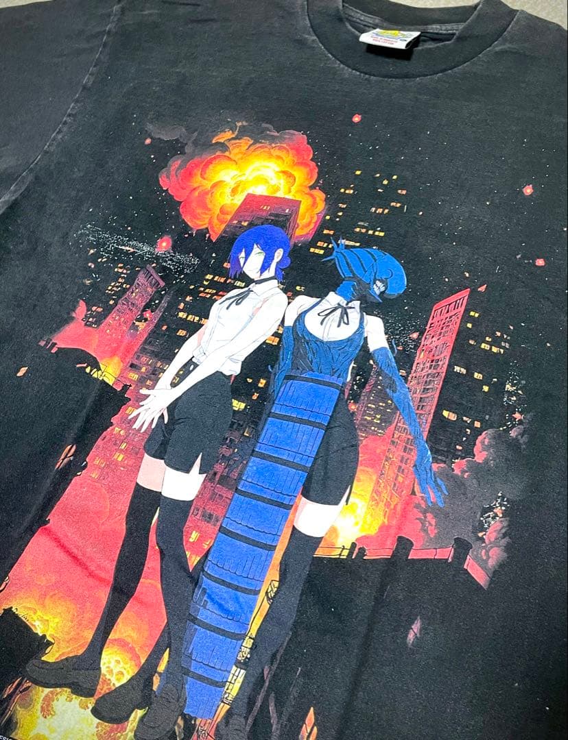 L*n様 希少　チェンソーマン　レゼ　ブラック　フェード　Tシャツ　アニメ　ボム