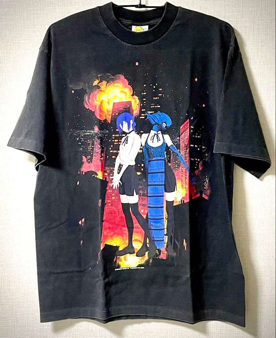 L*n様 希少　チェンソーマン　レゼ　ブラック　フェード　Tシャツ　アニメ　ボム