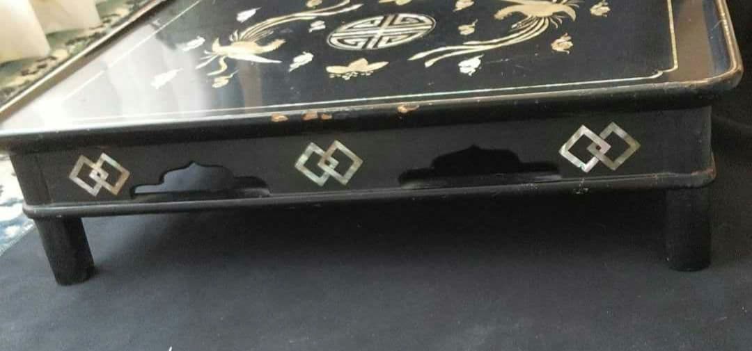 螺鈿 平卓 骨董 茶道具