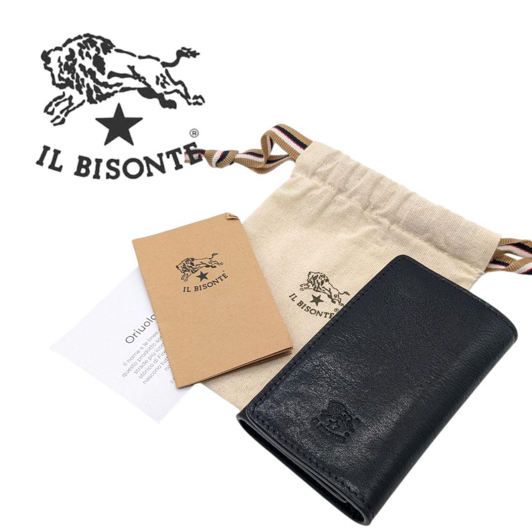未使用品 イルビゾンテ キーケース ブラック ６連 レザー IL BISONTE