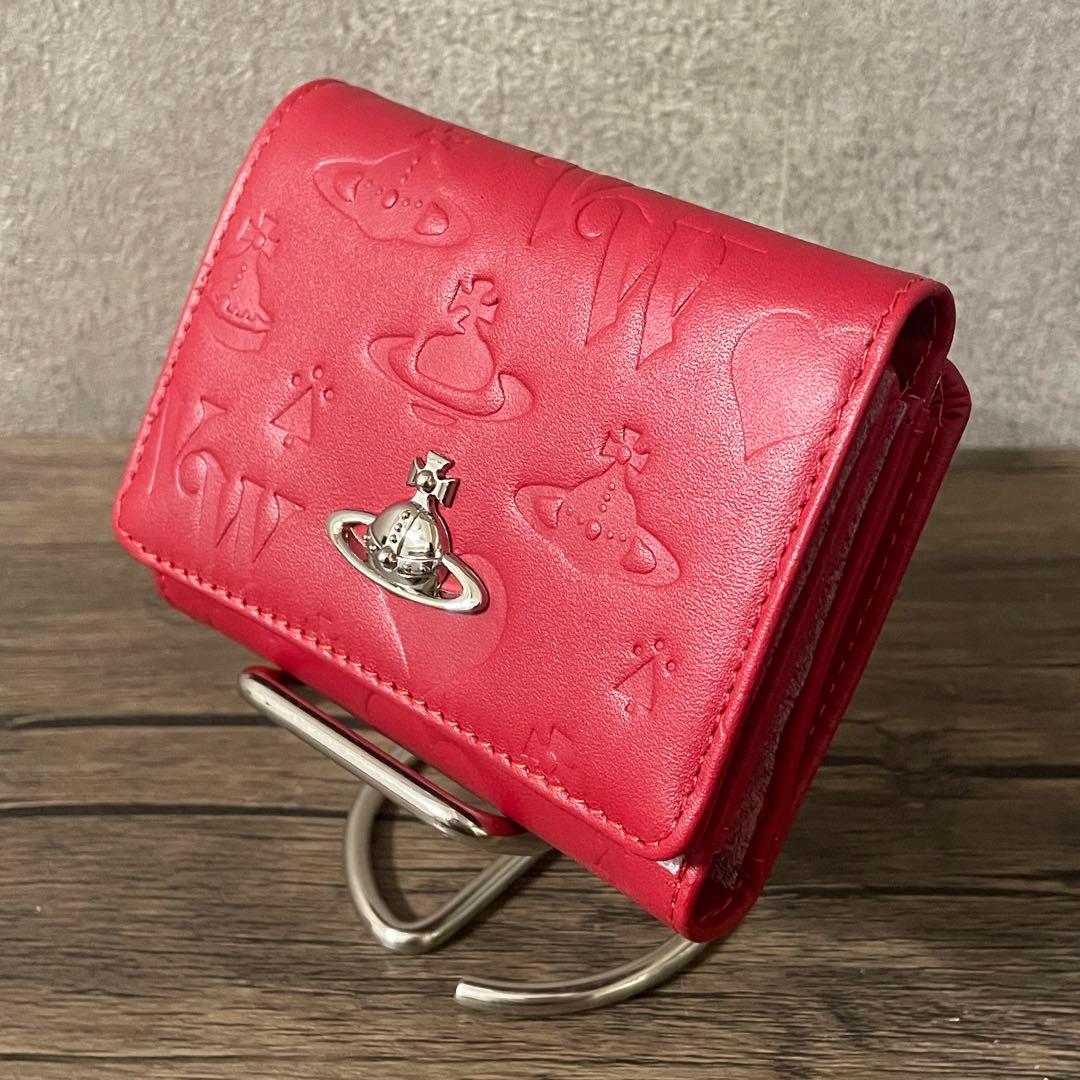 Vivienne Westwood 赤 三つ折り財布 新品未使用