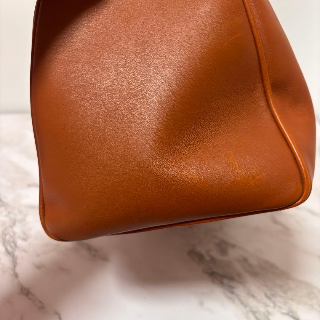 GUCCI グッチ キャメル 本革　ハンドバッグ　バンブ　ミニボストンバッグ