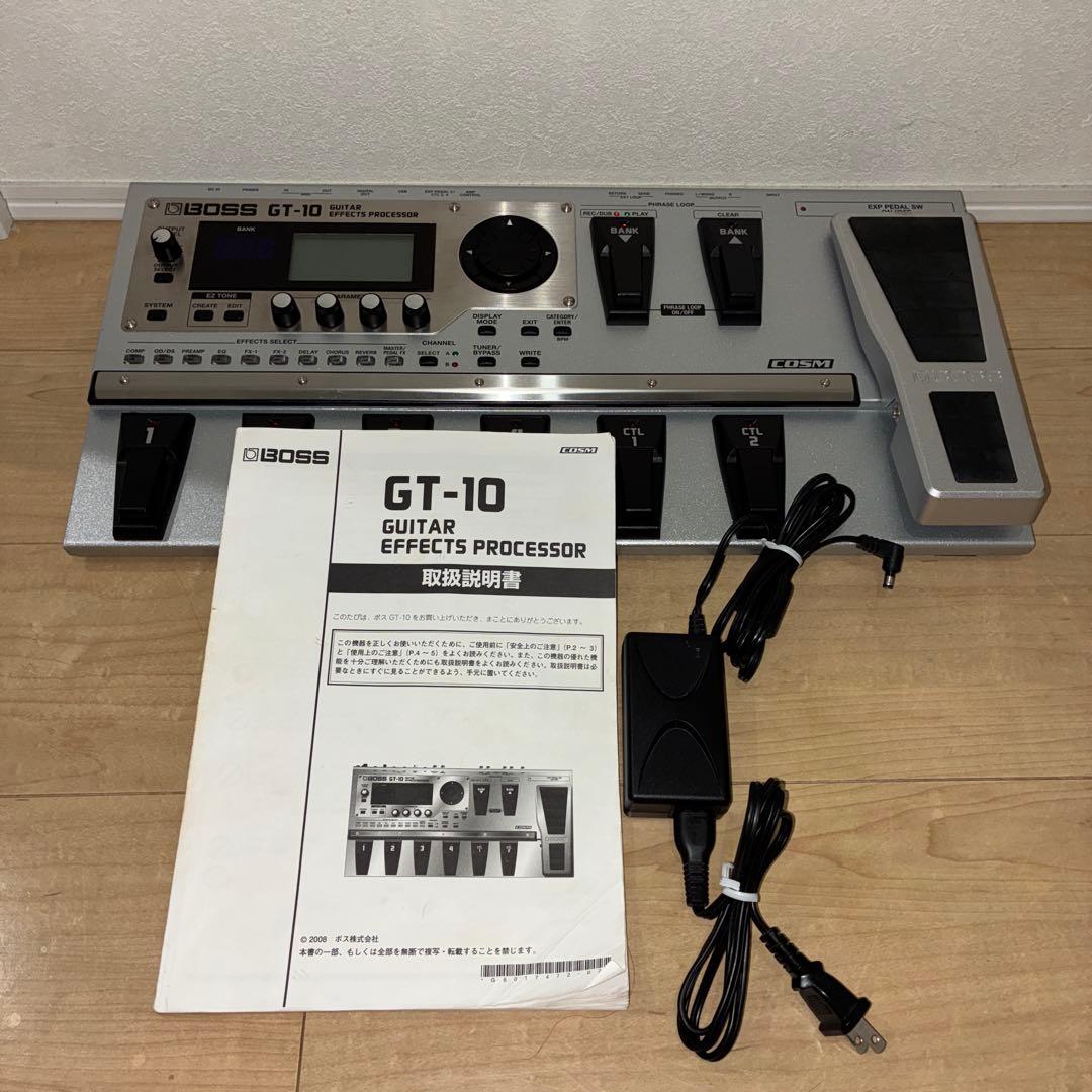完動品！acアダプターセット　【美品】BOSS GT-10 マルチエフェクター