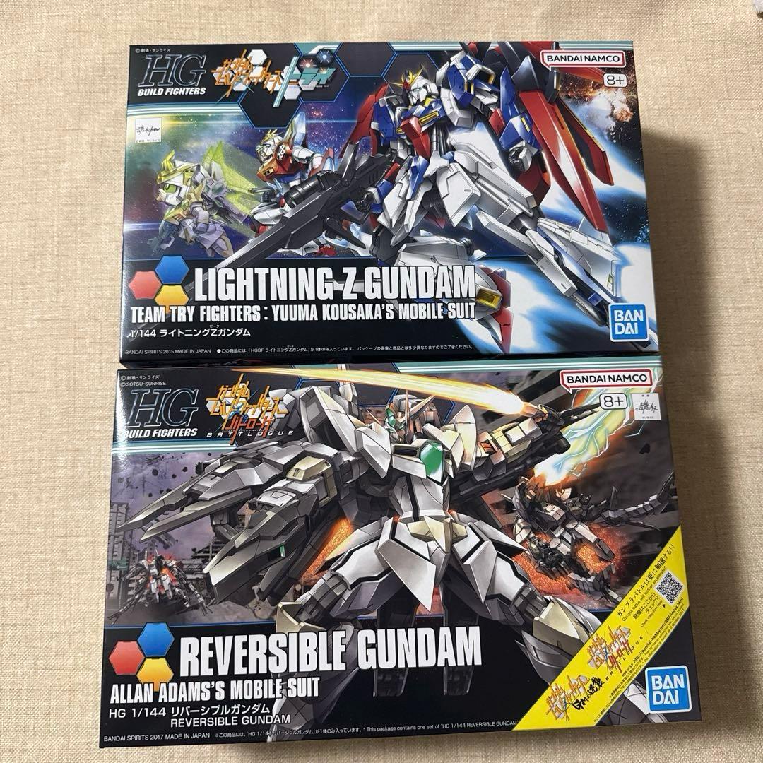 HG ライトニングZガンダム、リバーシブルガンダム 2点セット