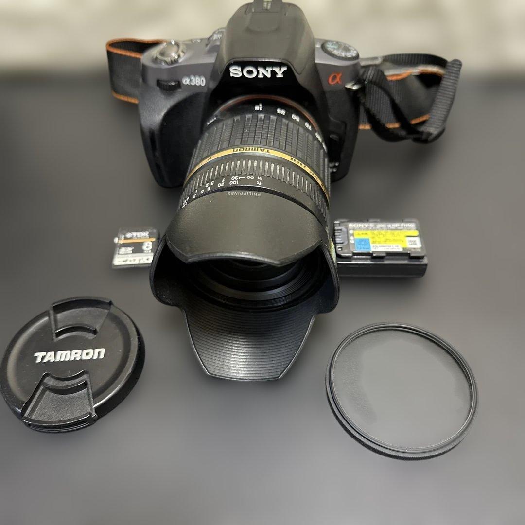 SONY α380 デジタル一眼レフカメラ　動作確認済　レンズセット　中古良品