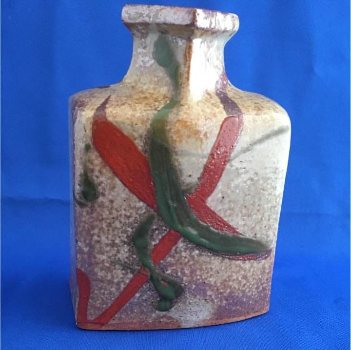 河井博次 流し掛扁壺