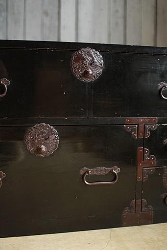 丸金具　庄内箪笥　抽斗4杯　ジャンク