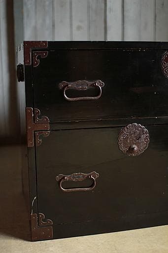 丸金具　庄内箪笥　抽斗4杯　ジャンク