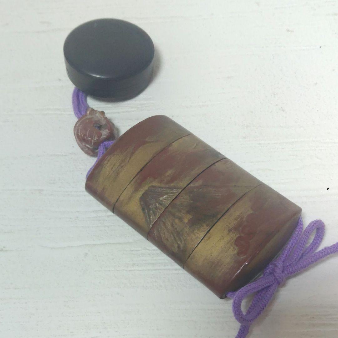 RITAO CHAN　印籠　根付　饅頭根付　富士　漆芸　蒔絵　木製　ミ10