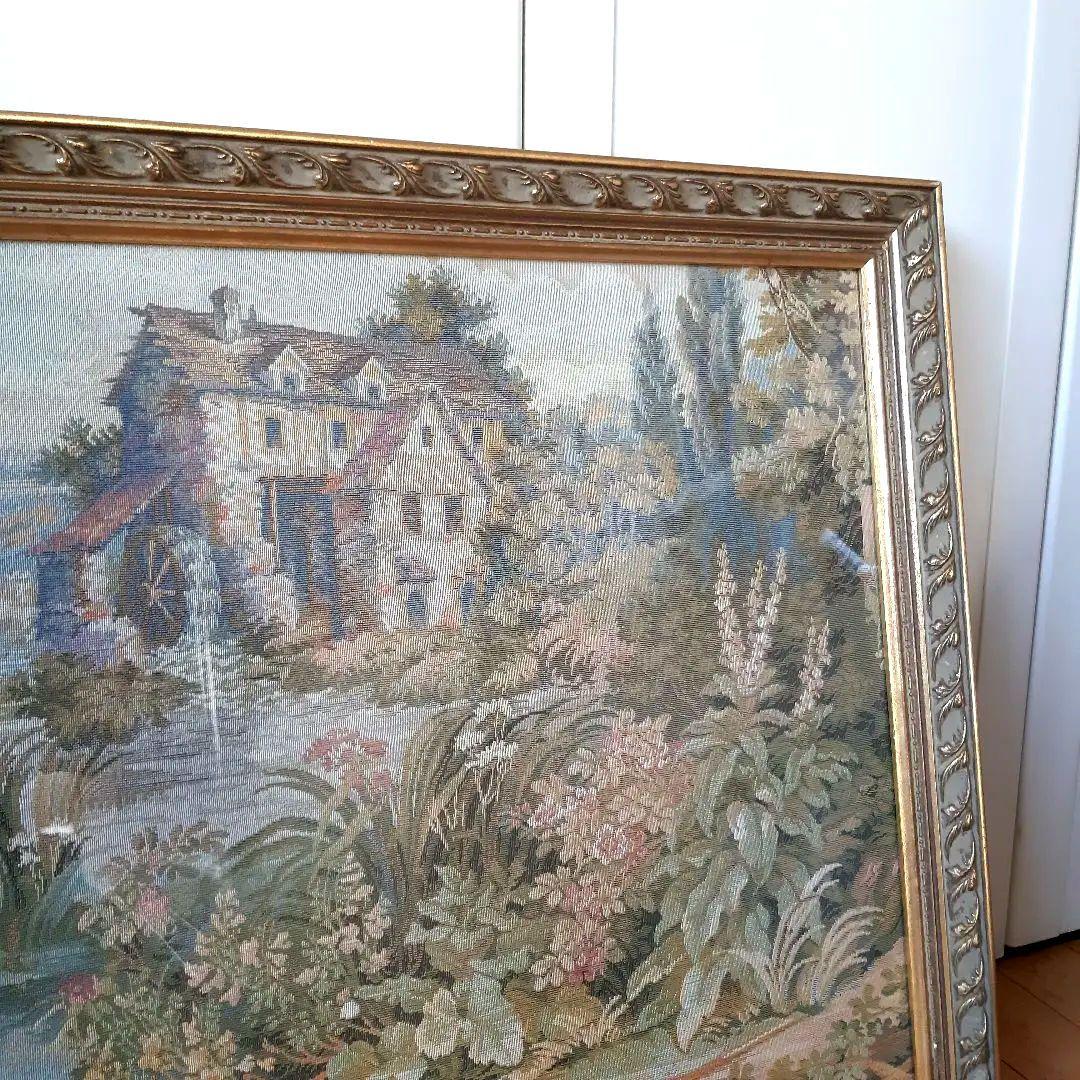 絵画　タペストリー　インテリア　アート　ゴブラン織　額縁　芸術　絵