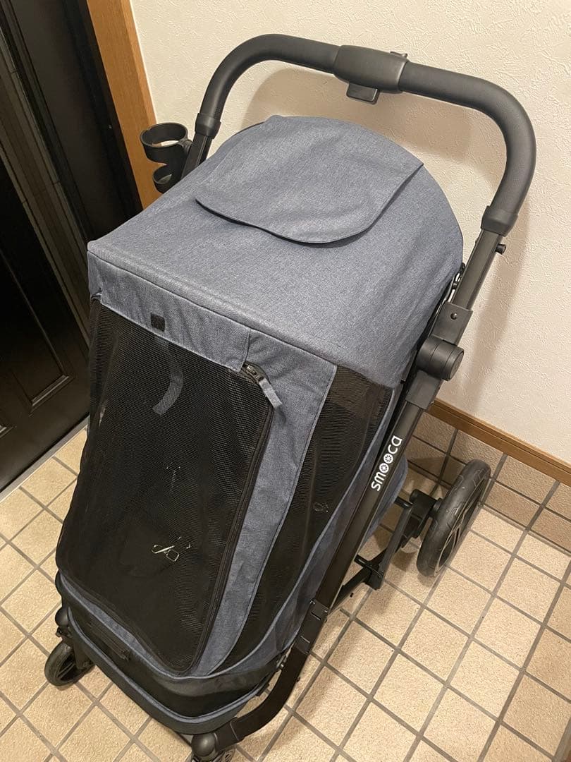 ペットパラダイス smooca ラージ ペットカート 強化メッシュ 多頭飼い