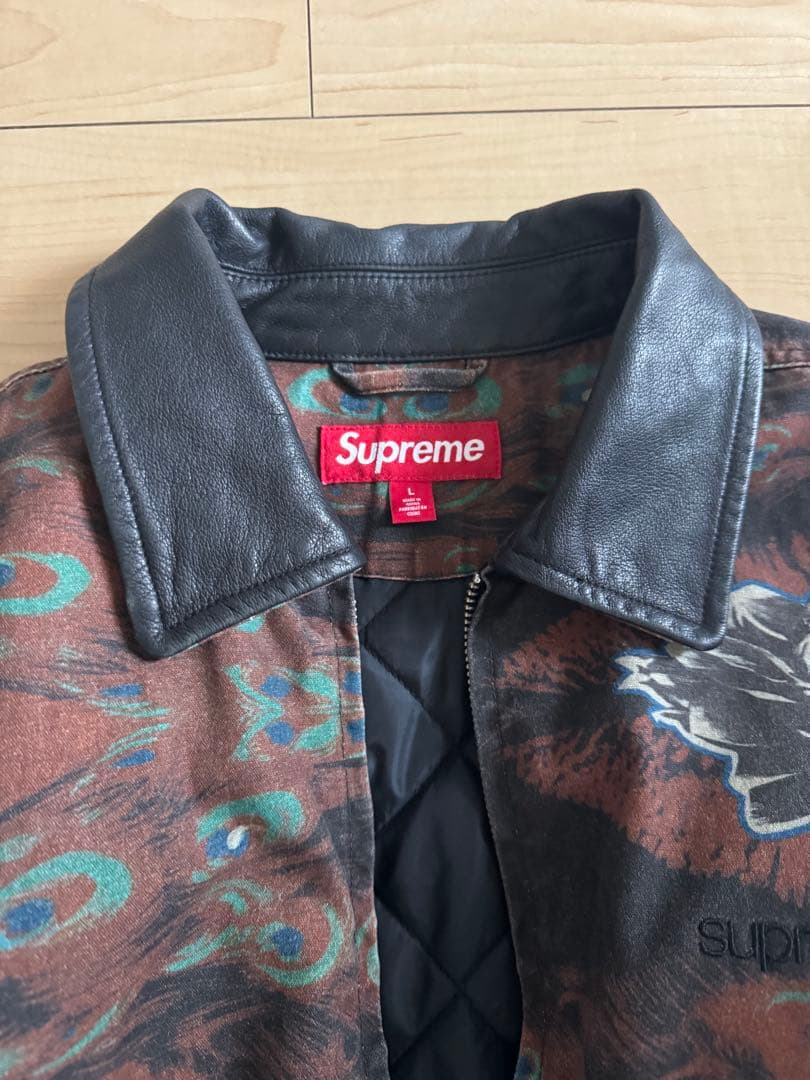 Supreme 花柄ジャケット ブラウン・ブラック