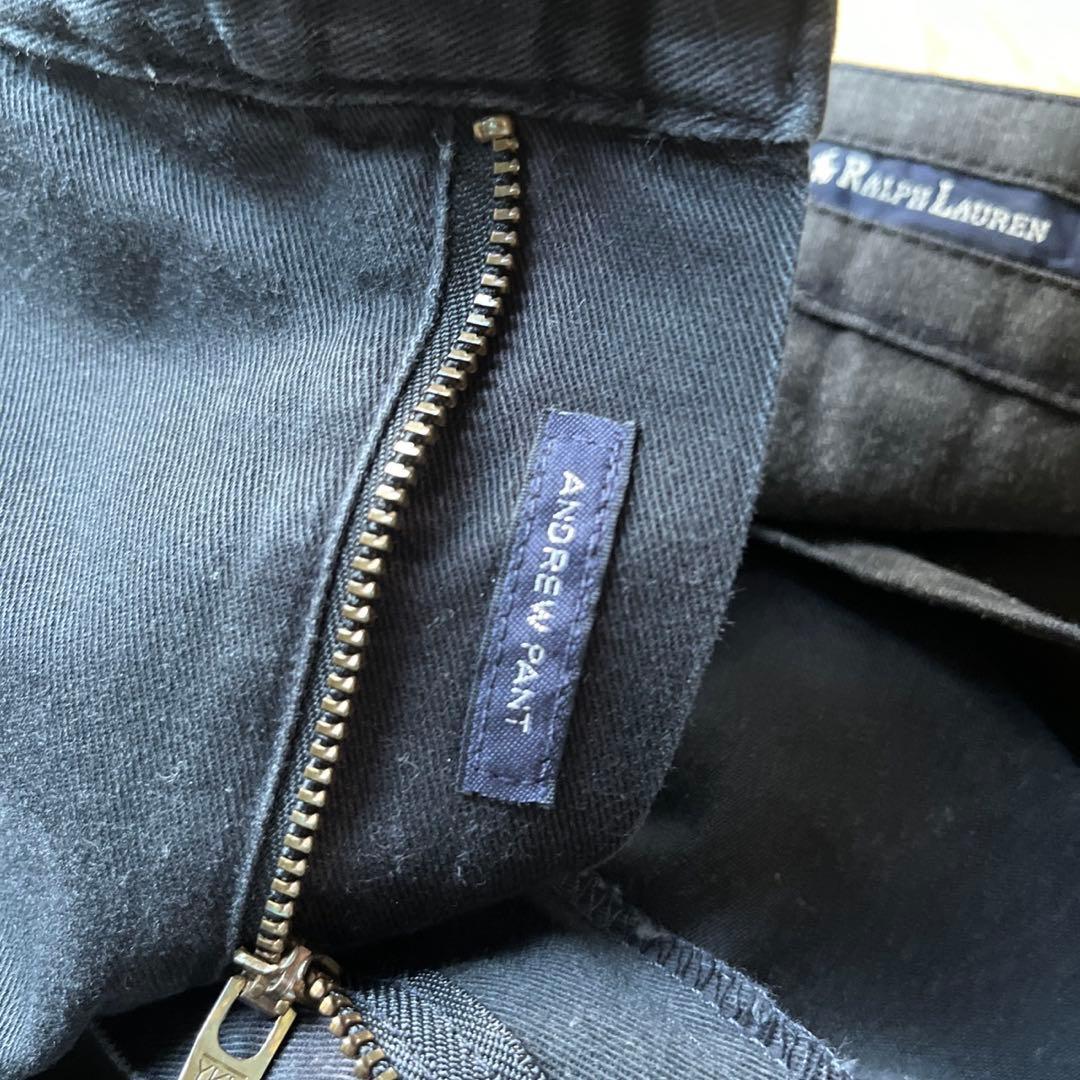 90s　USA製　ラルフローレン　ポロチノ　ブラック　ANDREW チノパン　黒