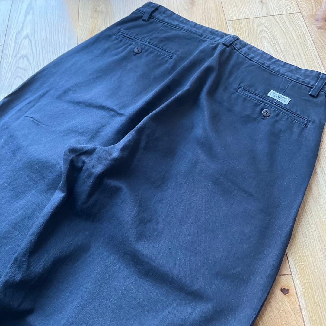 90s　USA製　ラルフローレン　ポロチノ　ブラック　ANDREW チノパン　黒