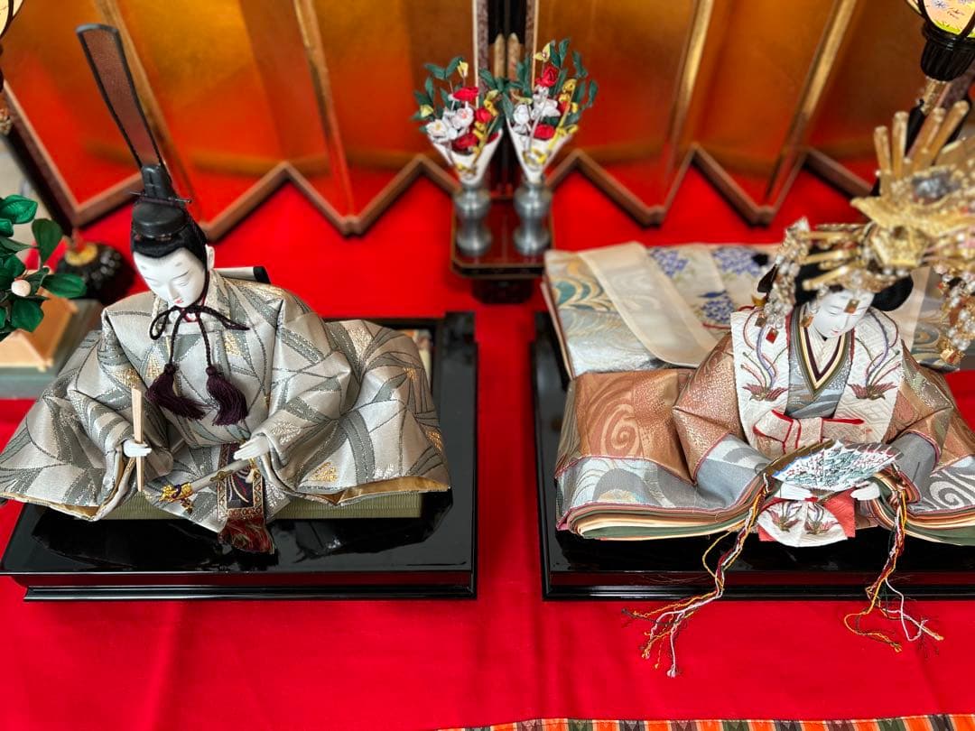 雛人形セット 伝統的な装飾付き