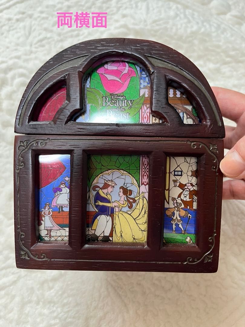 レア！ディズニー美女と野獣ヴィンテージコレクション☆木製ボックス入り腕時計難あり