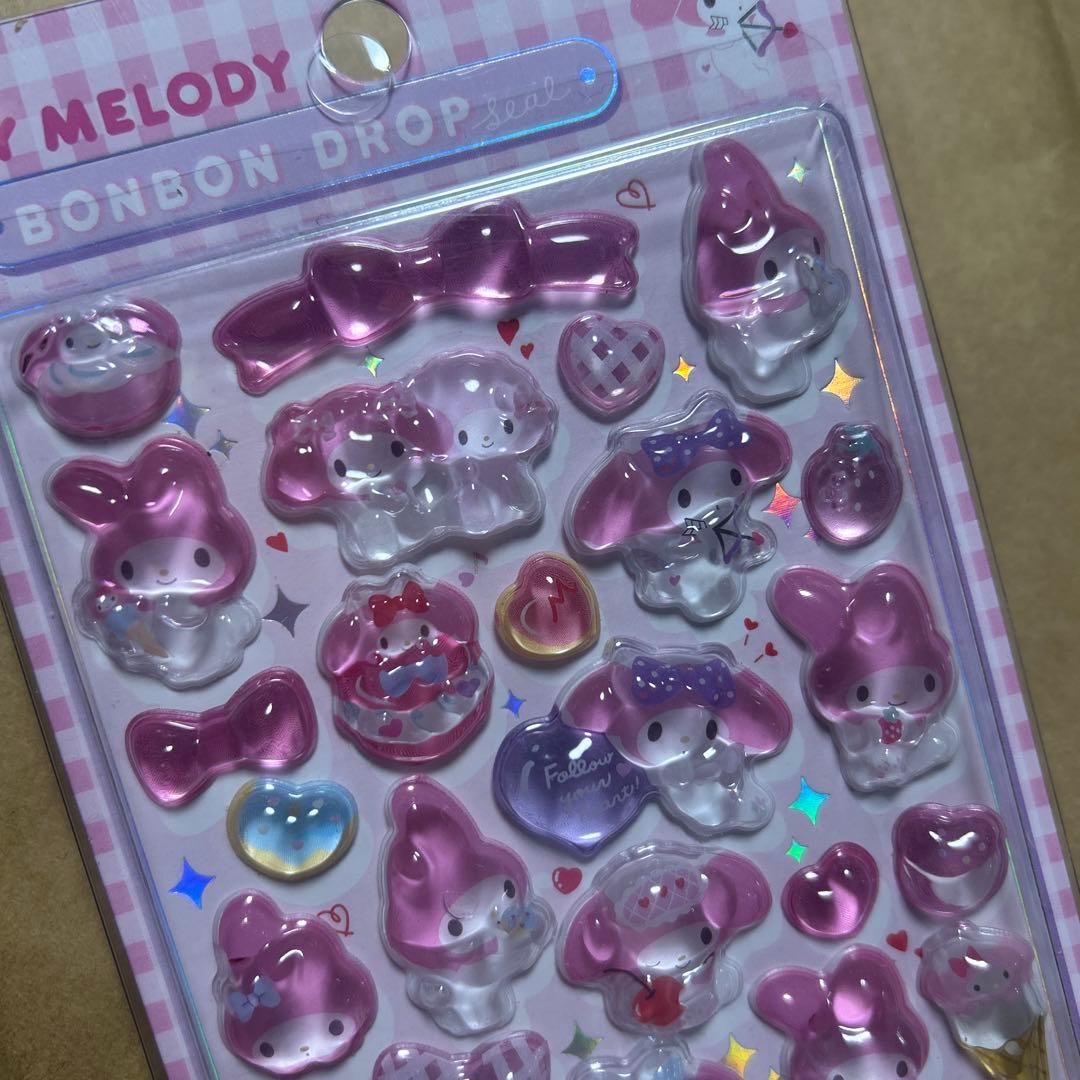 【新品】 ボンボンドロップシール サンリオ 5枚セット