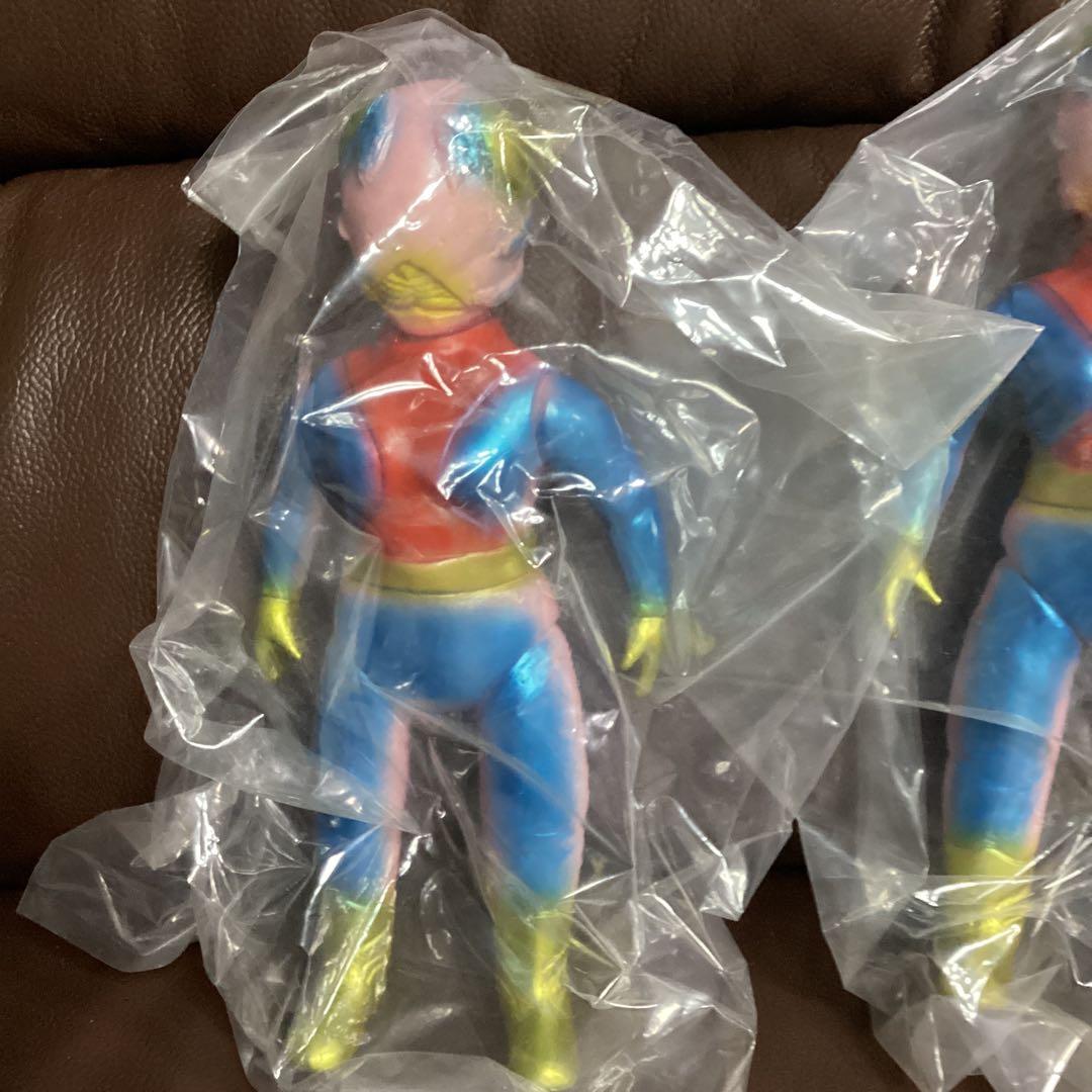 ベアモデル　ピット星人　ピンク成形色　メーカー塗装　２体セット