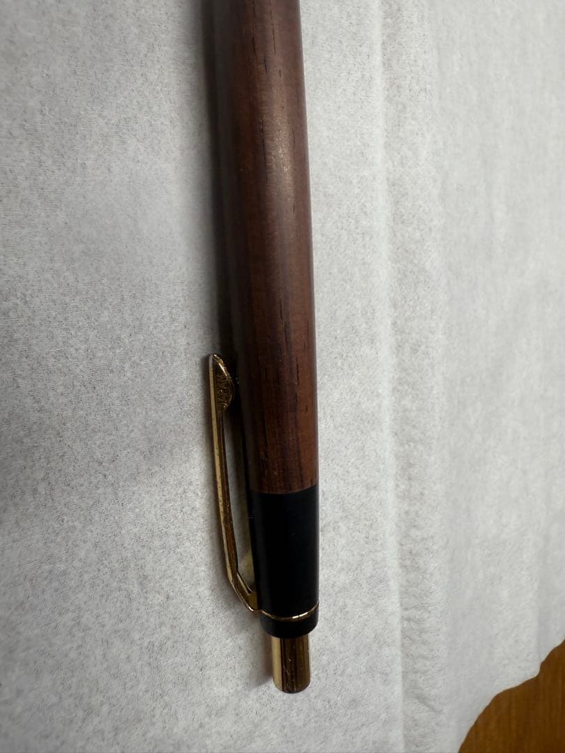 野原工芸　シタン　シャープペンシル　固定式先金付き　ゴールド