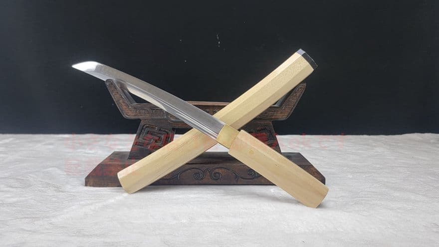 杜木八角小烏丸 古兵器 武具 刀装具　日本刀 模造刀 居合刀 肋差 短刀