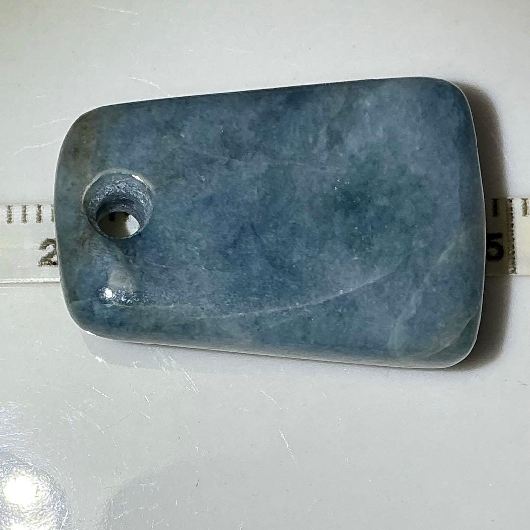 コン沢翡翠　銅鐸型ネックレストップ