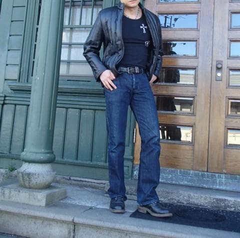 COMME CA DU MODE MEN ラム本革 ダウンジャケット