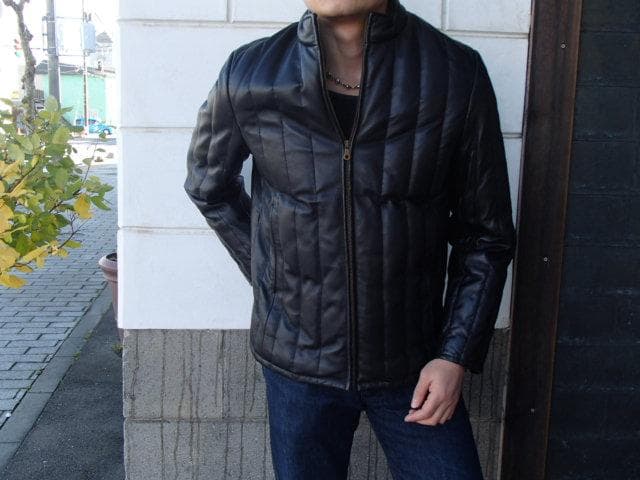 COMME CA DU MODE MEN ラム本革 ダウンジャケット