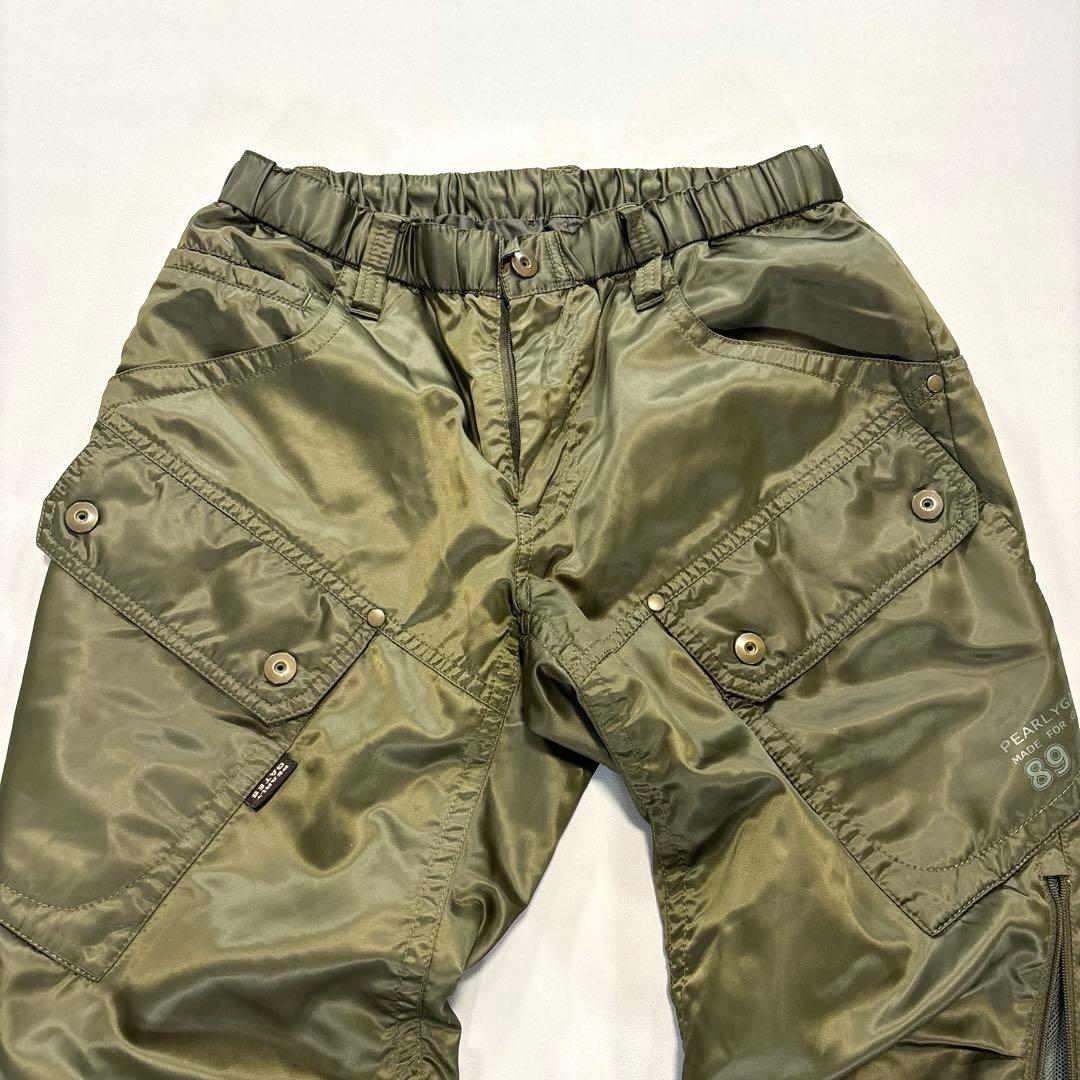 パーリーゲイツ ゴルフ ロングパンツ 1/M 蓄熱 保温　カーキ　レディース