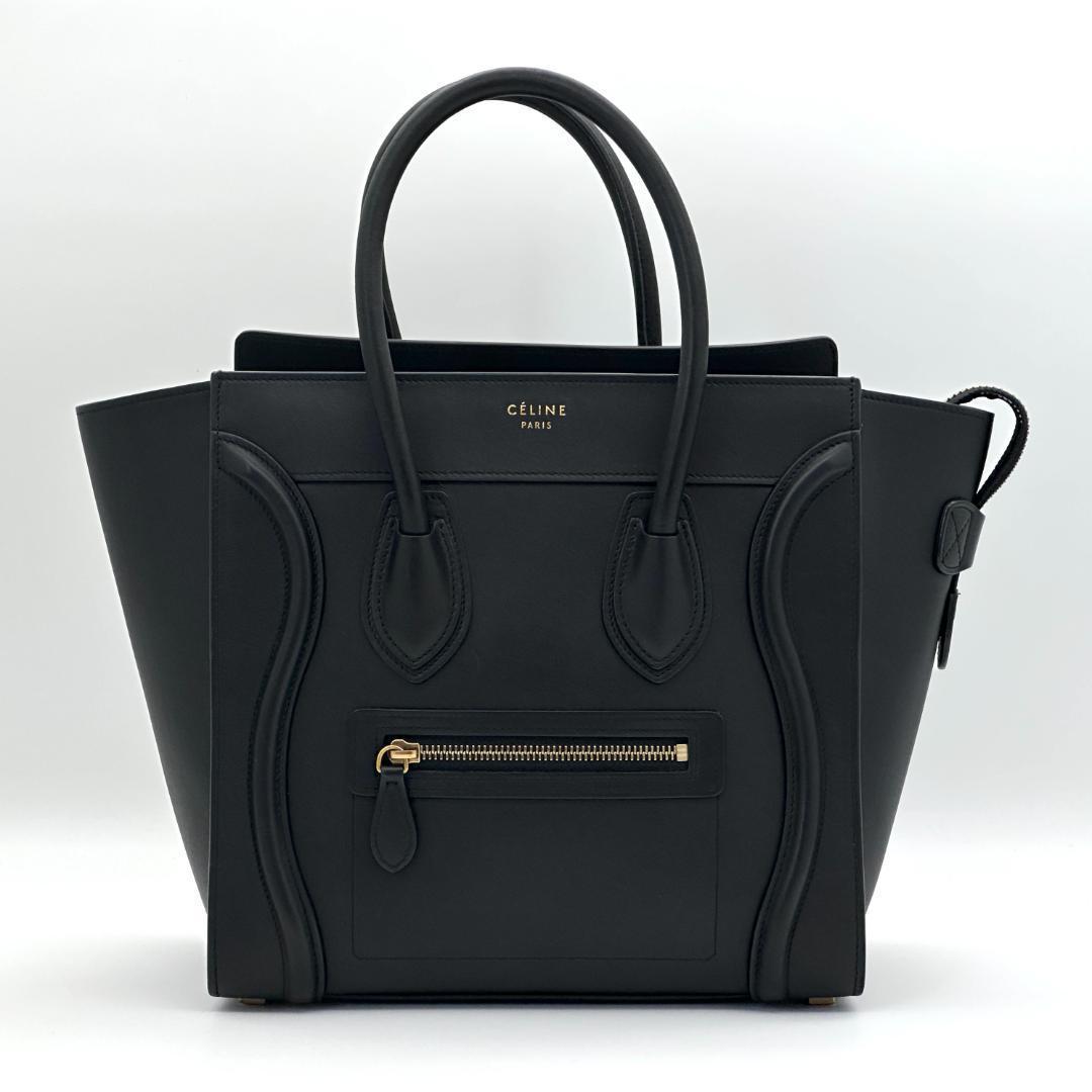 【極美品】セリーヌ　ラゲージ　マイクロショッパー　ブラック　ハンドバッグ