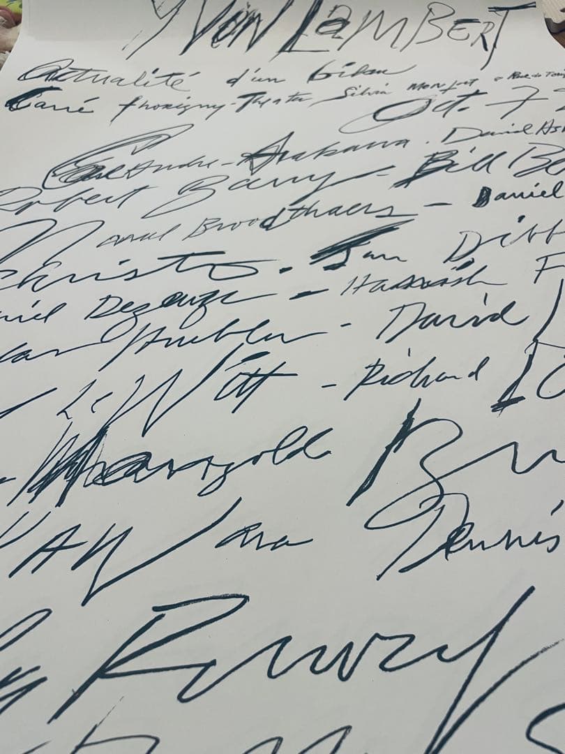 日本未入荷 サイトゥオンブリー Cy Twombly1972 希少ポスター