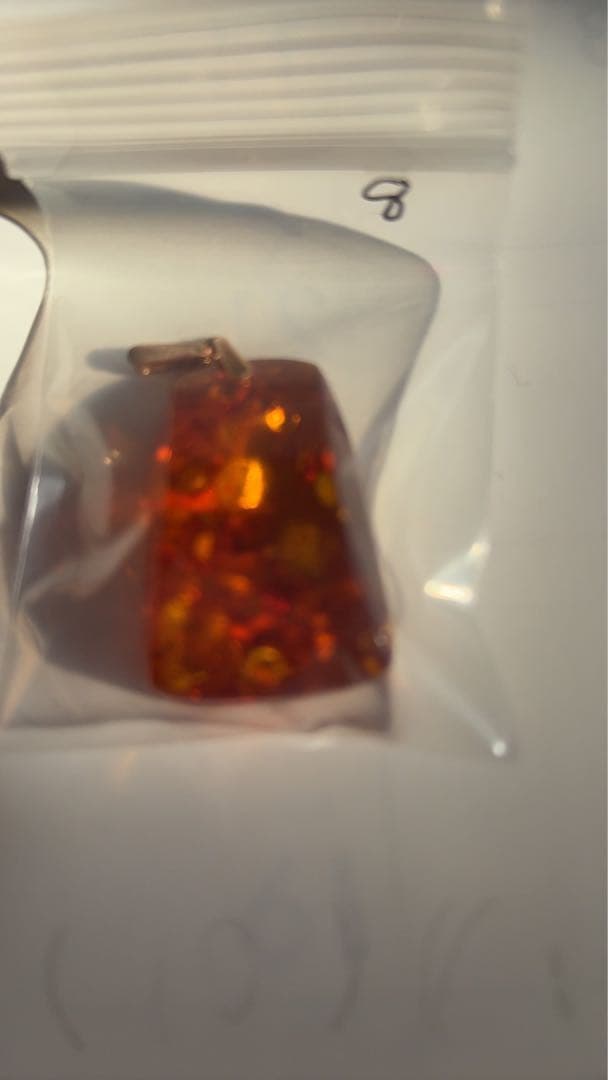 Rさん専用14K天然琥珀ペンダント