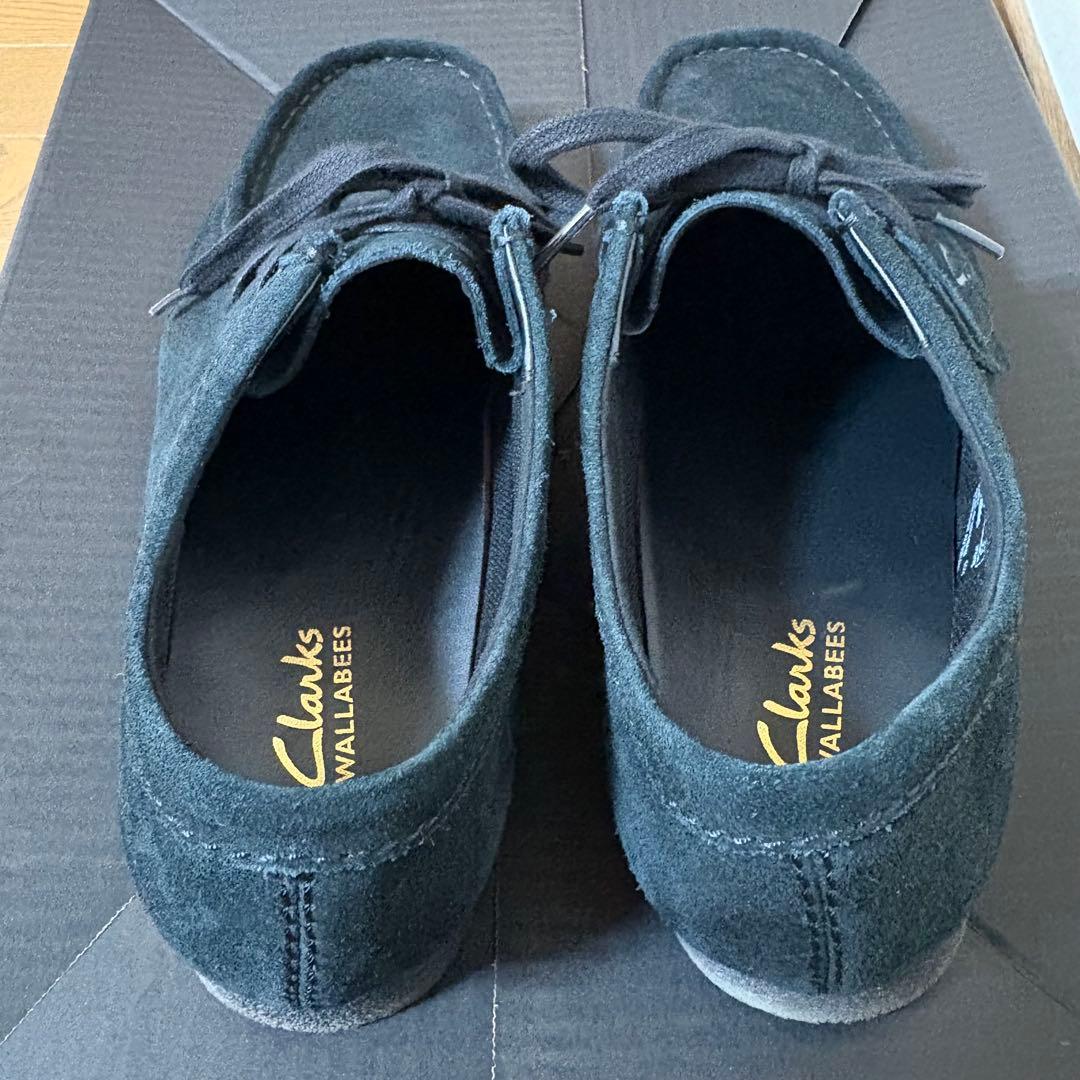 Clarks ワラビー エヴォウォータープルーフ　（ブラックスエード）