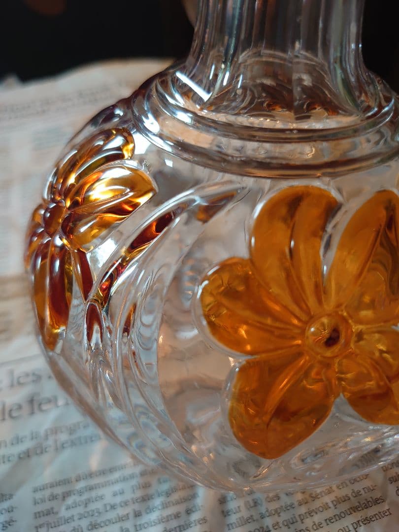 「売約済」1900s'アンティーク「Sant Louis 」デキャンタプレート付