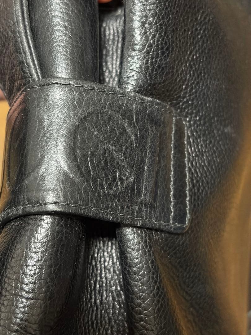 オールドGUCCI 本革 ショルダーバッグ レザー ヴィンテージ グッチ 黒