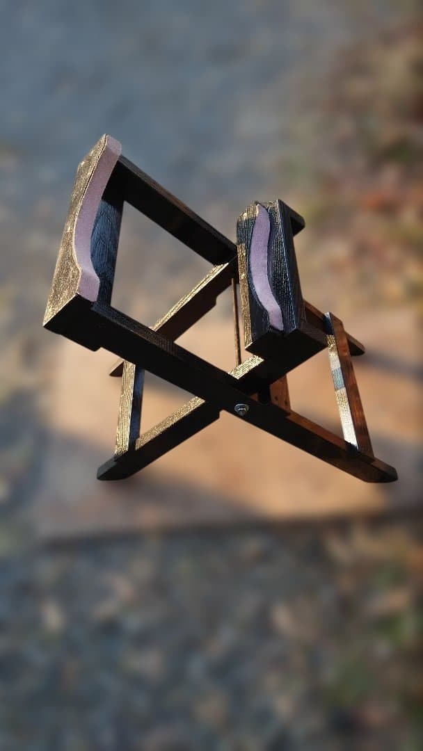 和太鼓用木製スタンド 黒、斜め台