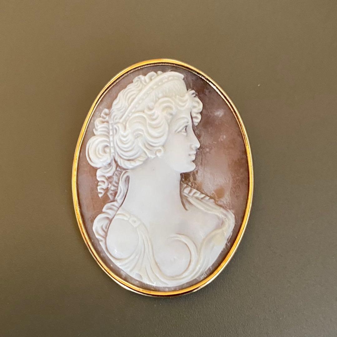 カメオブローチ・ペンダント　14k