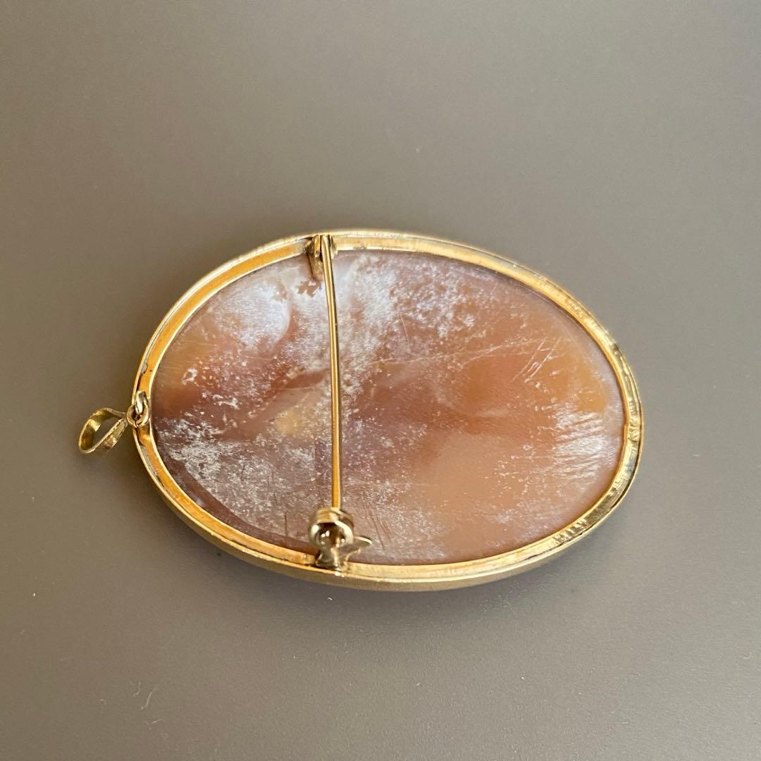カメオブローチ・ペンダント　14k