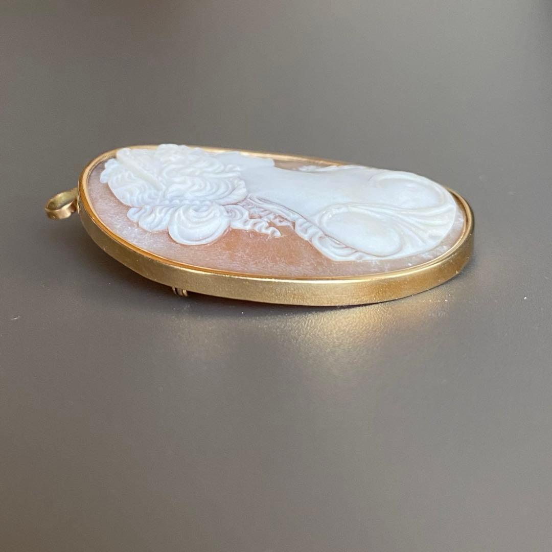 カメオブローチ・ペンダント　14k