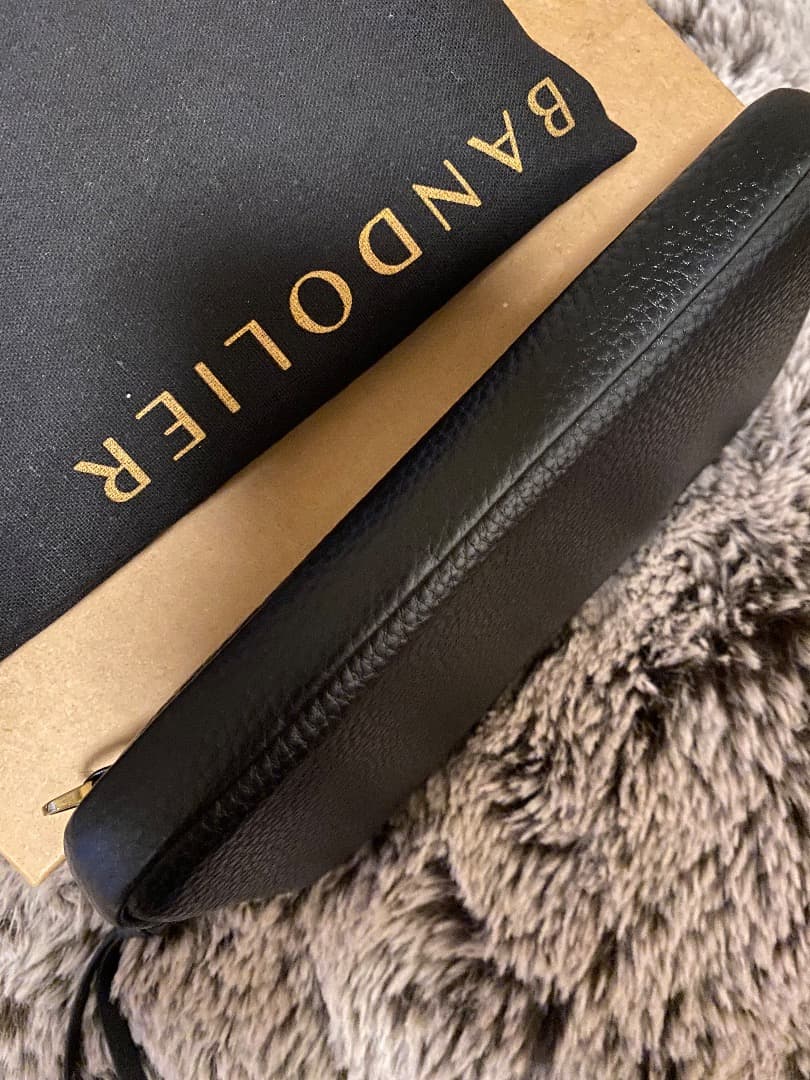 【未使用品】バンドリヤー エキスパンデッド ポーチ ブラック ゴールド