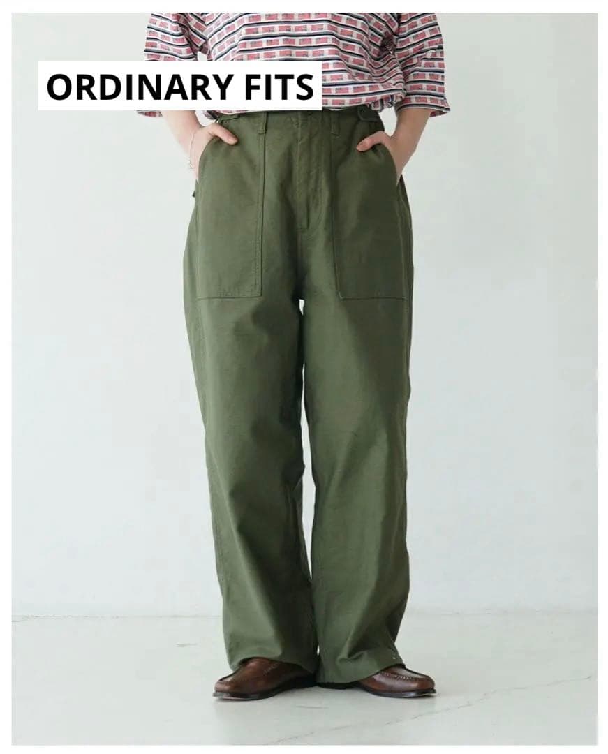 オーディナリーフィッツ ジェームス ファティーグ バックサテンパンツ
