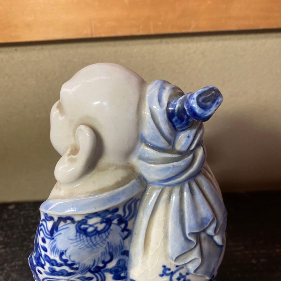 九谷焼　布袋置物　21cm13cm10cm