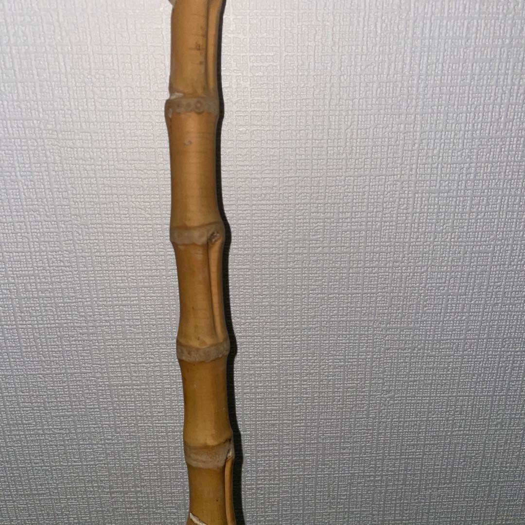 根鞭　ステッキ　竹　杖　アンティーク　ねぶち　曲がり竹