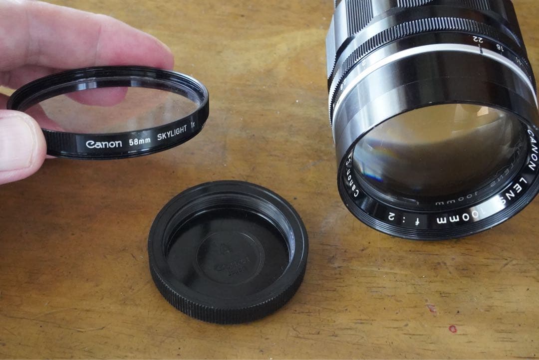 Canon LENS 100mmF2 Lマウント　作例あり