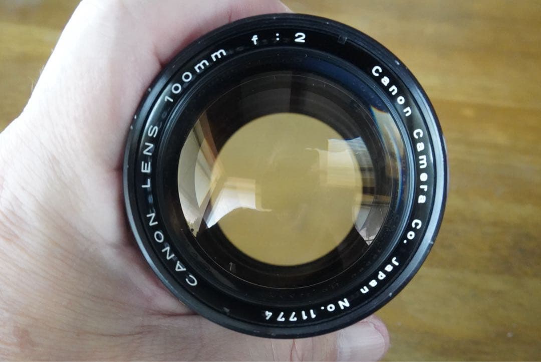 Canon LENS 100mmF2 Lマウント　作例あり