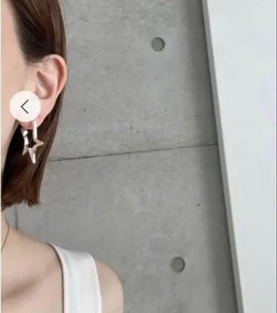 【人気】chieko+ チエコ open star pierce シルバー