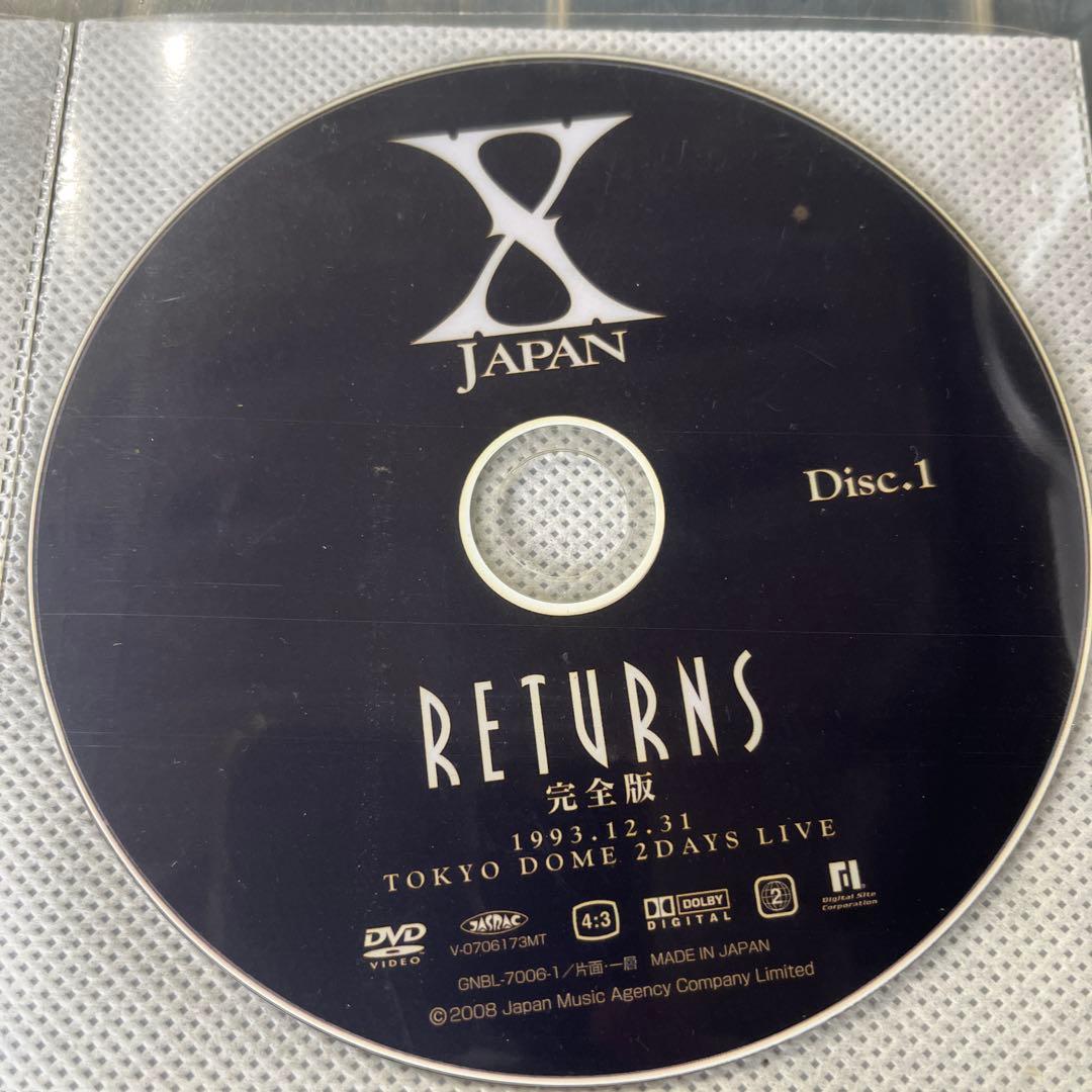 X JAPAN RETURNS 完全版 6枚組 DVD