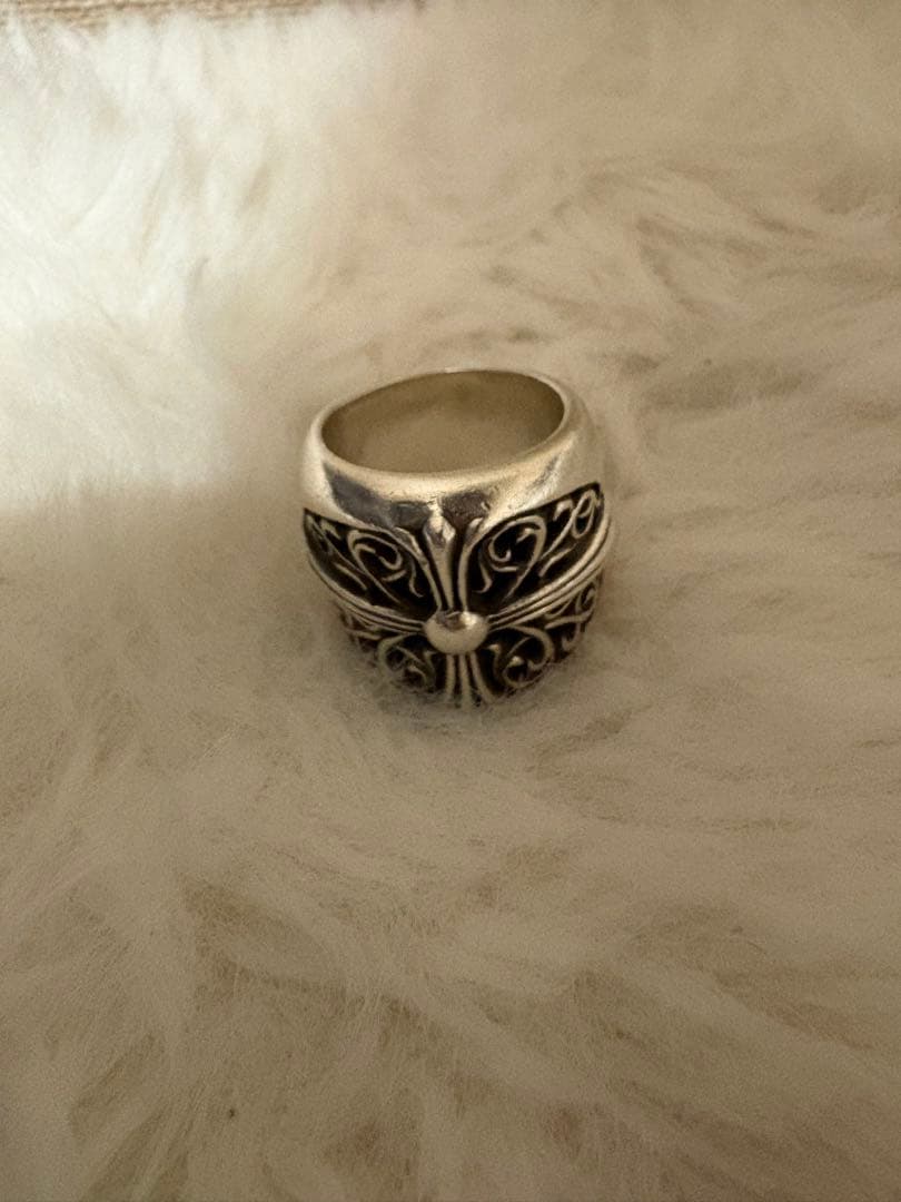 シルバー クラシックオーバルクロス　リング